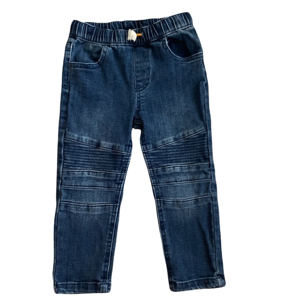Toddler Art Class Skinny Moto Jeans w/ Drawstring, 2T - Picture 1 of 9